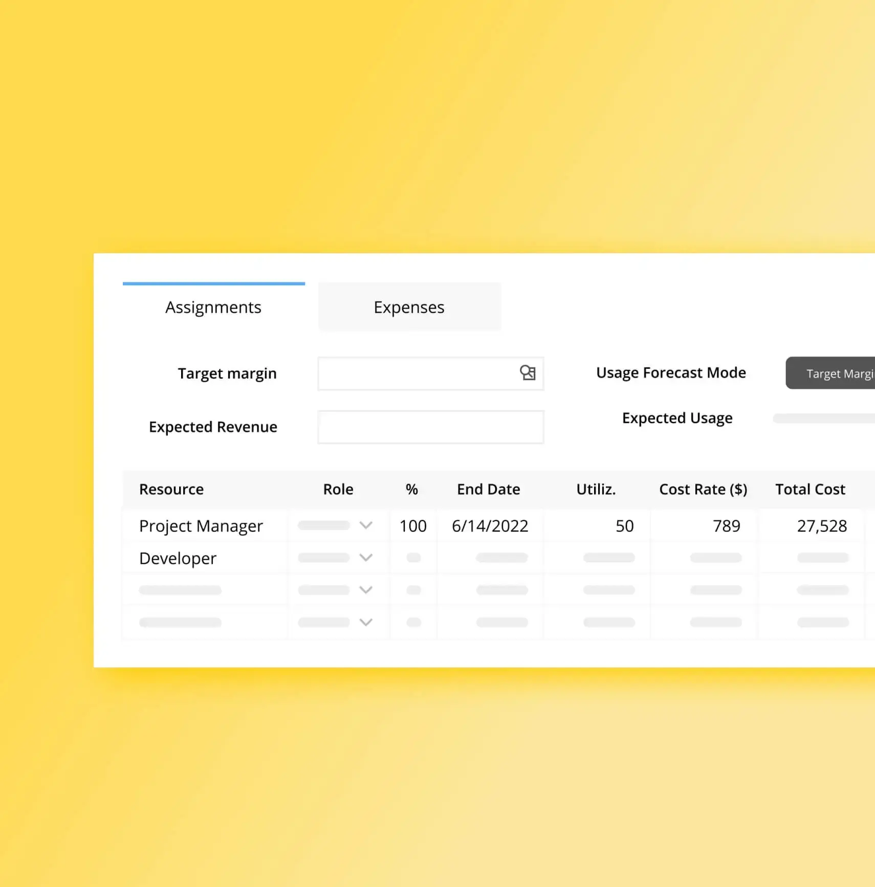 Product screenshot about protecting profitability