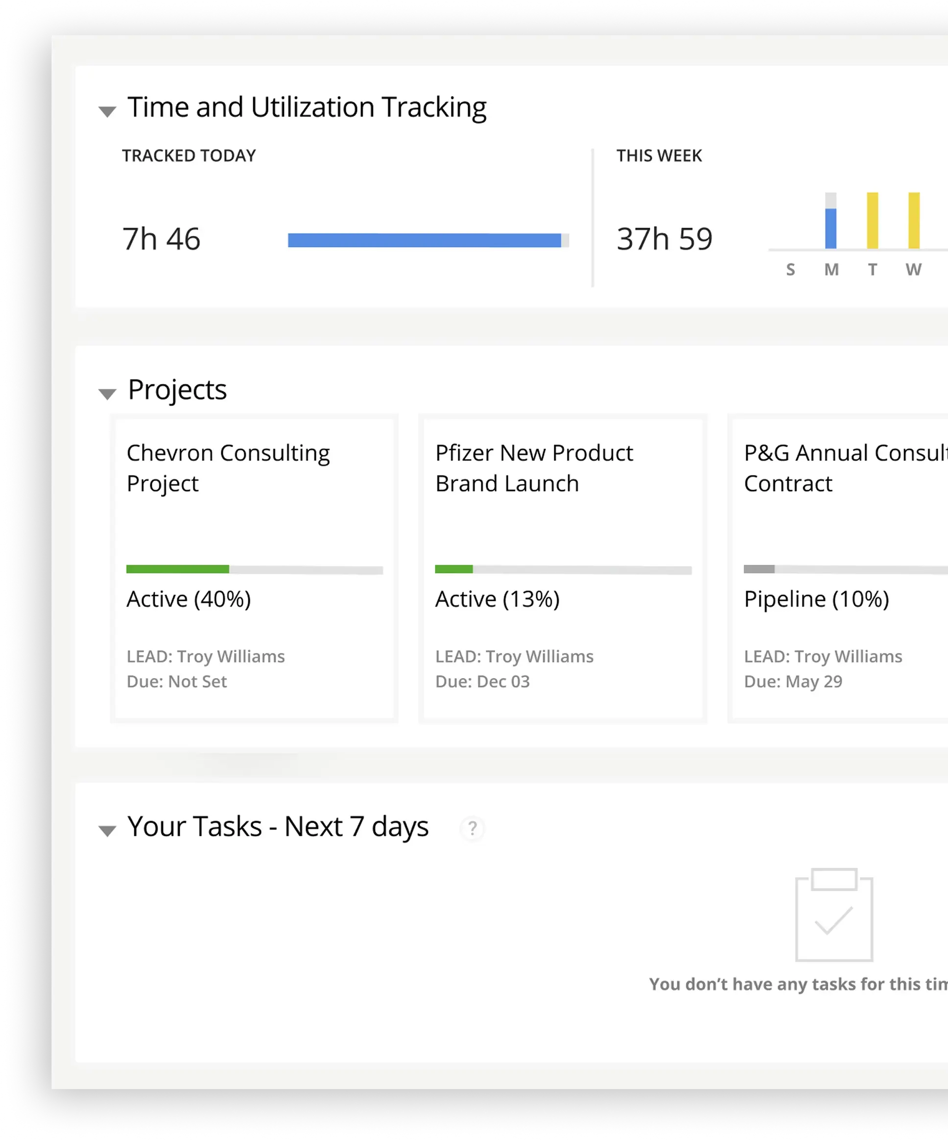 Time & Expenses feature