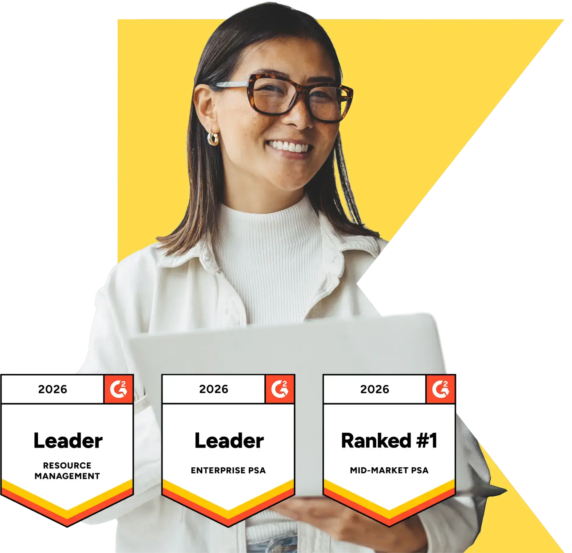 Illustration representing Kantata Professional Services Automation G2 Awards