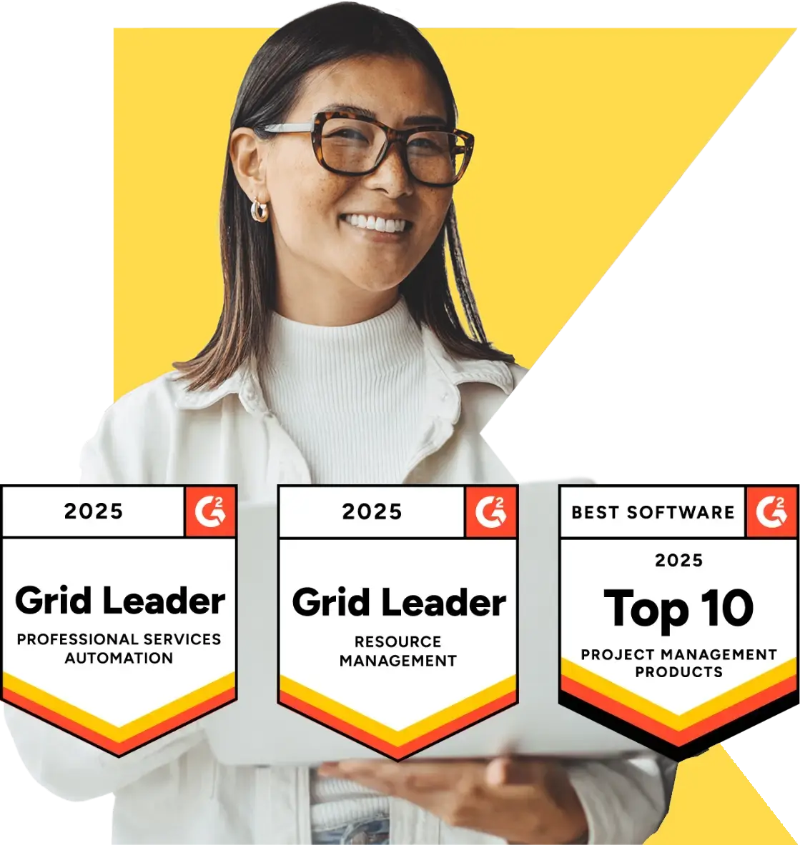 Illustration representing Kantata Professional Services Automation G2 Awards