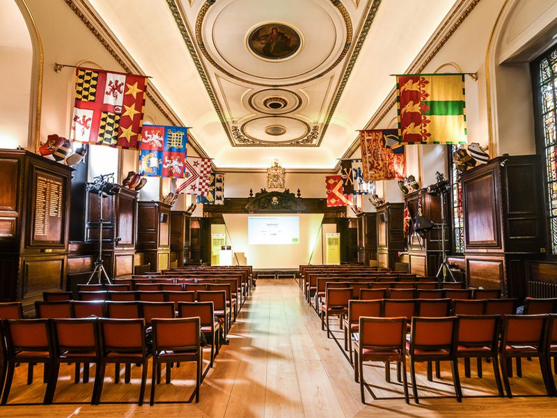 Stationers' Hall set up for a conference session