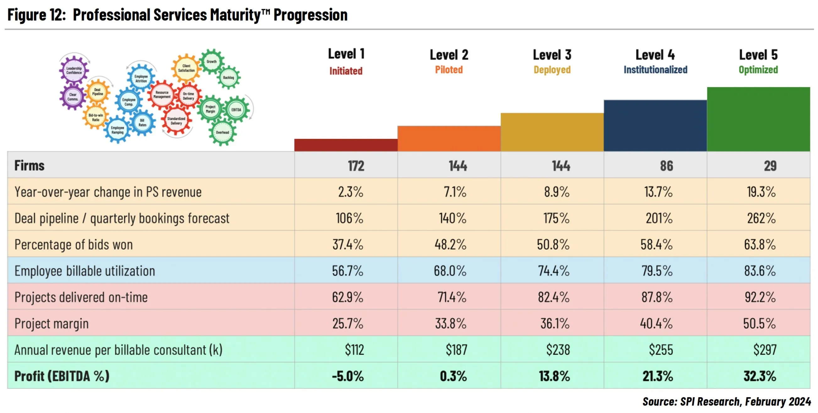 Professional Services Maturity Progression